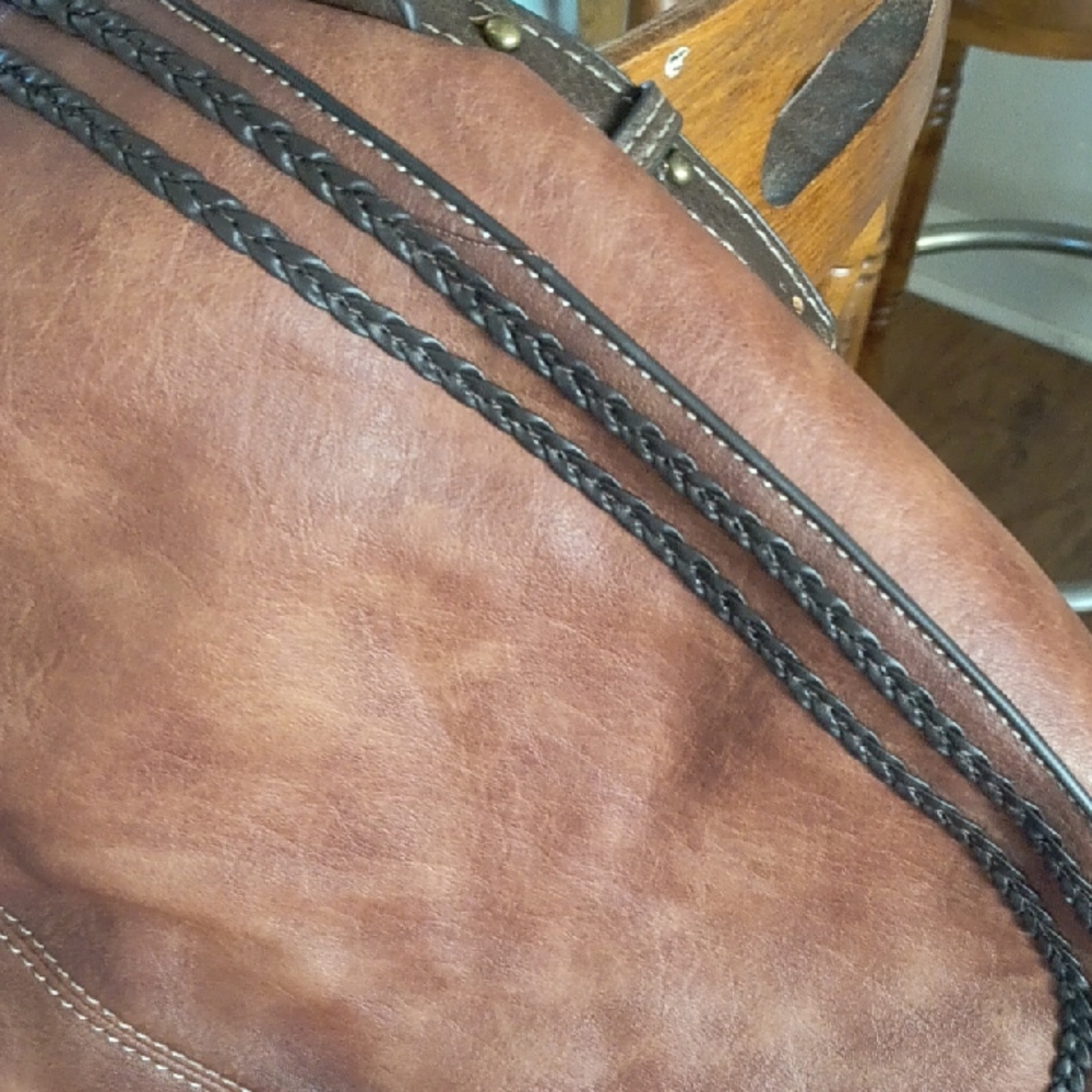 Justin Boots Tan Leather Handbag - Picture 11 of 15